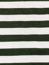 Dark Forest Green/White Rayon/Lycra Horizontal Stripe Jersey Knit 60W