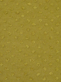 Olive Yellow Polyester/Rayon/Lycra Swiss Dot Jersey Knit 54W