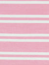 Geranium Pink/White Rayon/Lycra Horizontal Stripe Design Jersey Knit 56W