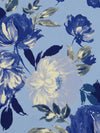 Vista Blue/Dark Cornflower/White/Multi Polyester/Lycra Large Floral Print ITY Knit 58W