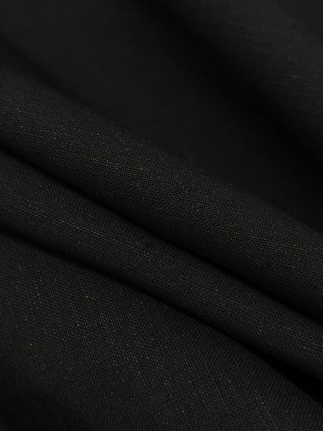 Muted Black Linen/Rayon Shirt Weight Woven 59W