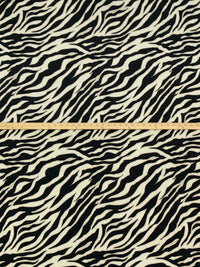 Black/Dark Vanilla/Antique Beige Polyester/Lycra Abstract Print ITY Knit 58W