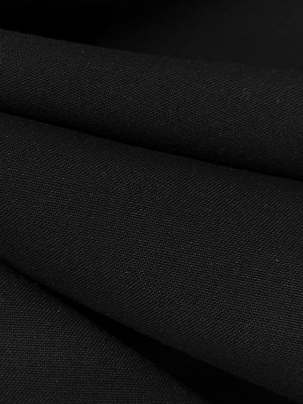 Muted Black Polyester/Rayon/Lycra Stretch Suiting 58W