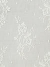 Milky White Polyester/Nylon Floral Chantilly Lace Netting - LA Designer - 60W