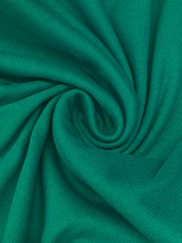 Deep Aquamarine Green 100% Organic Cotton 1x1 Tubular Rib Knit 13W