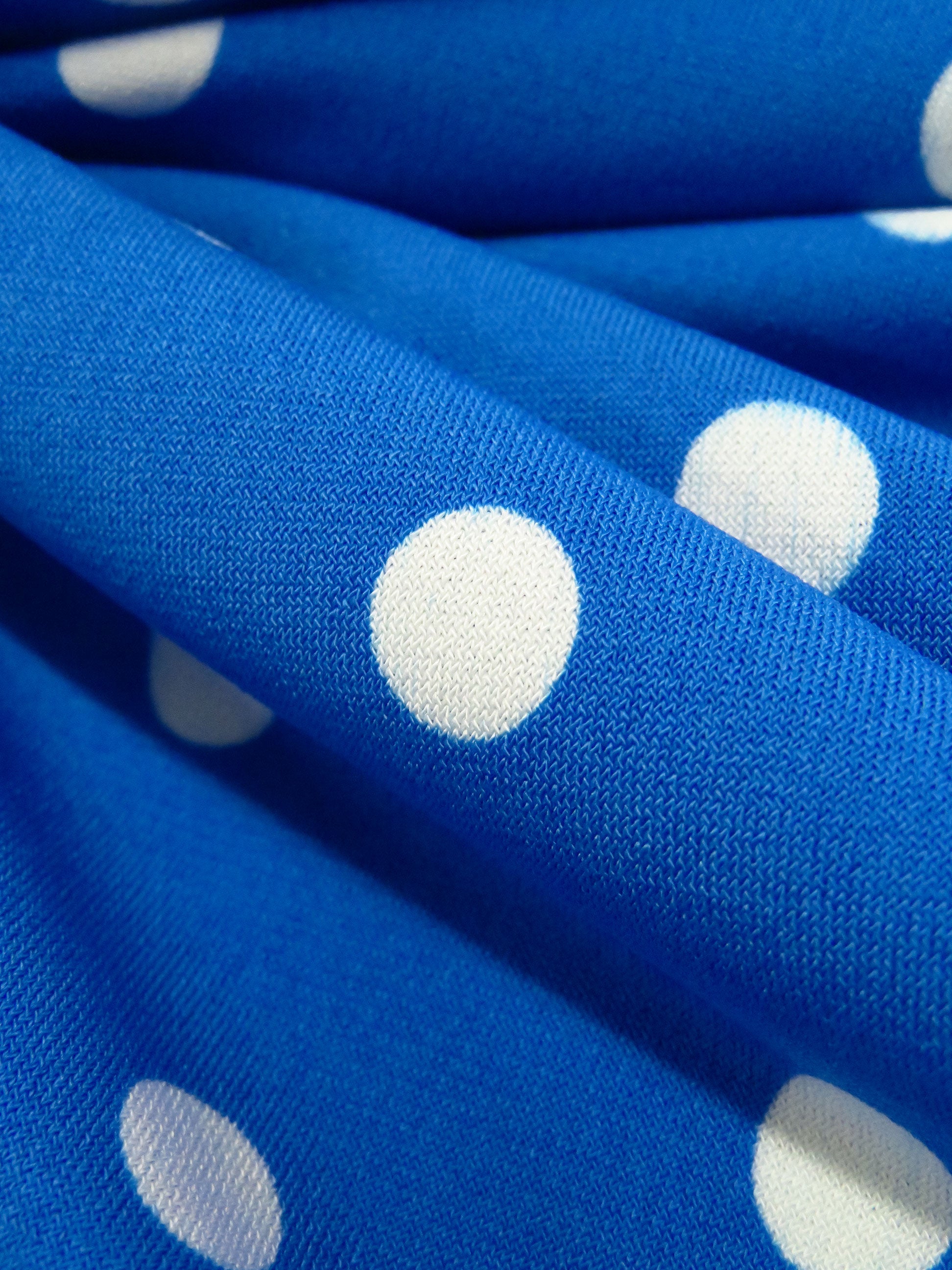 KAPRA 280pcs 青 Sapphire Blue/White Polyester/Lycra Double Boarder Scattered