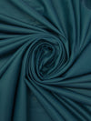 Tuscan Teal Polyester/Lycra Faux Leather-Look Knit - NY Designer - 54W