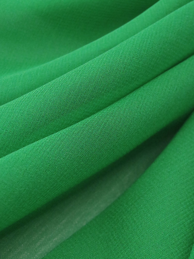 Clover Green 100% Silk Chiffon 45W