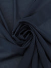 Dark Navy Silk/Lycra Stretch Chiffon 40W