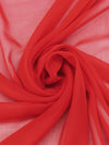 Scarlet 100% Silk Chiffon 45W