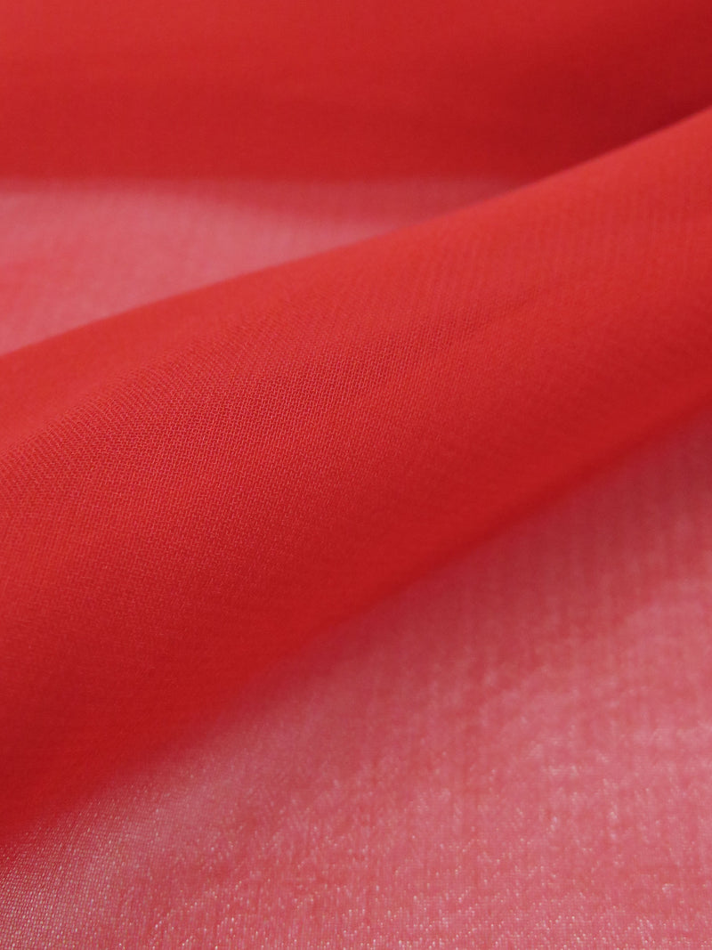 Scarlet 100% Silk Chiffon 45W