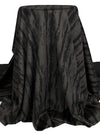 Dim Gray/Black Polyester/Lycra Vertical Streaks Print Double-Faced Stretch Velvet Knit 56W