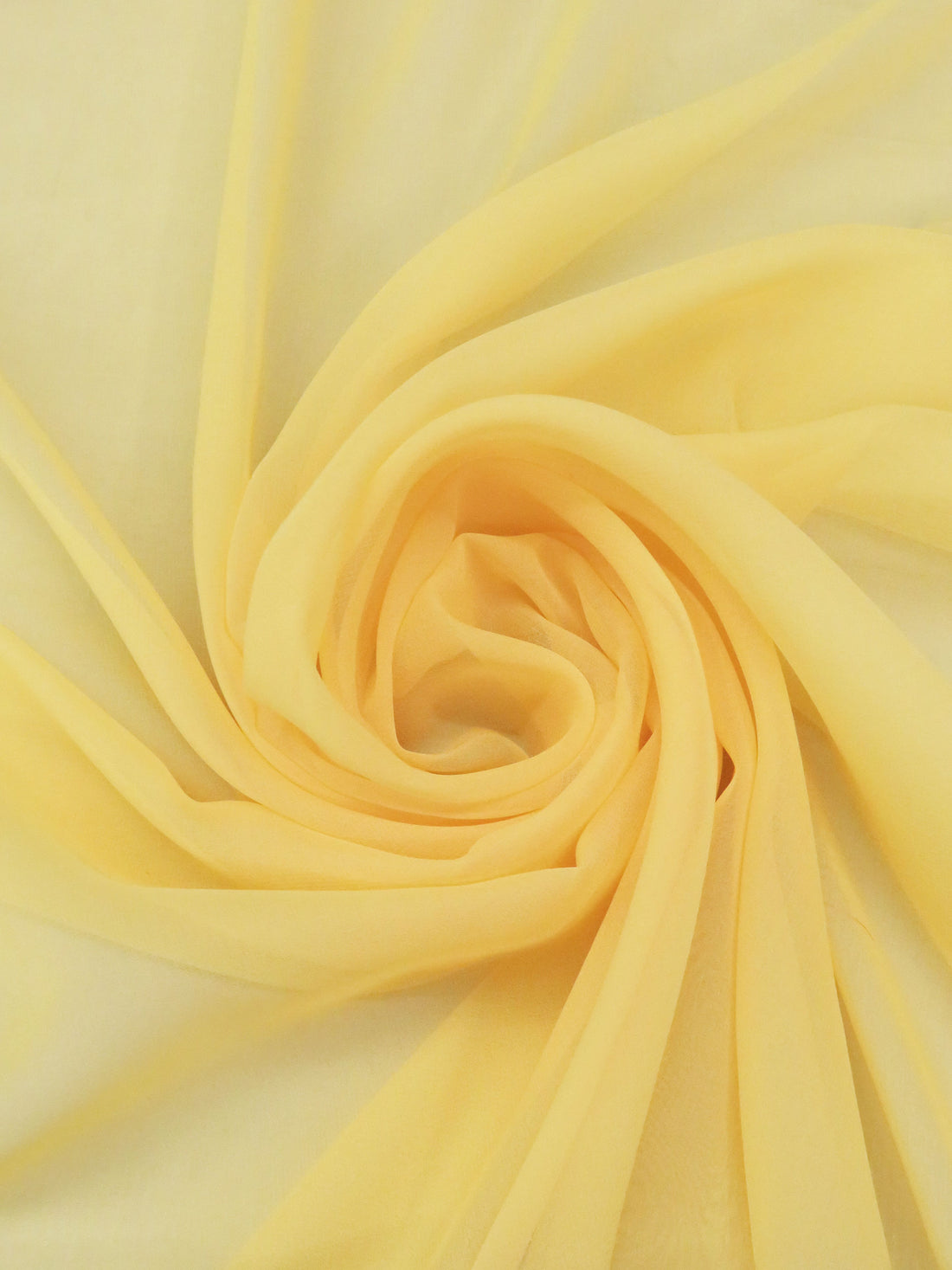 Jasmine Yellow 100% Silk Chiffon 45W