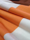 Pumpkin/Dark Vanilla/Hot Fudge/White Polyester/Lycra Abstract Geometric Print FTY Knit 58W