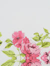 SOLD BY THE PANEL ONLY - White/June Bud/Light Crimson/Multi Polyester/Lycra Mirrored Floral Print ITY Knit 58W