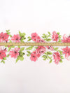 SOLD BY THE PANEL ONLY - White/June Bud/Light Crimson/Multi Polyester/Lycra Mirrored Floral Print ITY Knit 58W