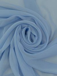 Light Steel Blue 100% Silk Chiffon 45W