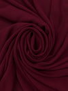 Wine 100% Polyester Crepe Chiffon 58W