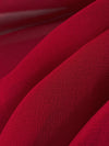 Ruby Red 100% Silk Chiffon 45W