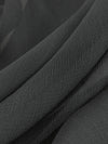 Onyx Gray 100% Silk Chiffon 45W