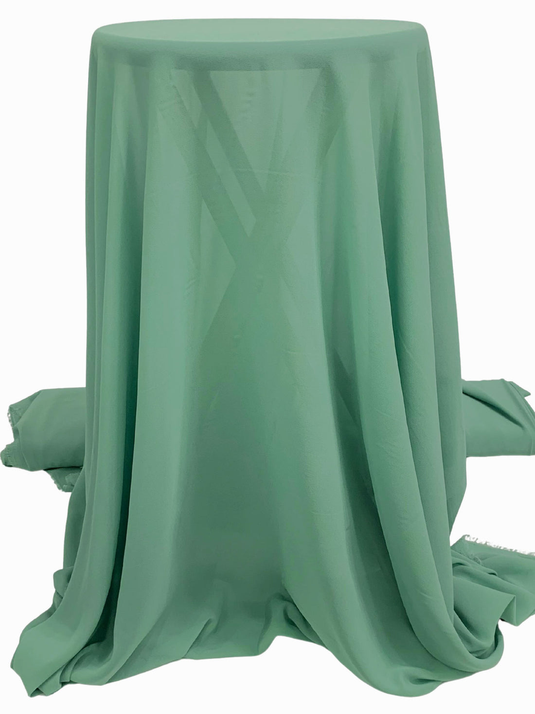 Celadon Green 100% Polyester Crepe Chiffon 58W