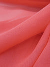 Living Coral 100% Silk Chiffon 54W