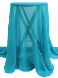 Pacific Blue 100% Silk Chiffon 54W