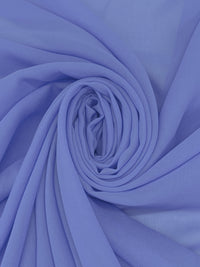 Cornflower Blue 100% Silk Chiffon 54W