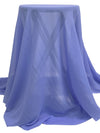 Cornflower Blue 100% Silk Chiffon 54W