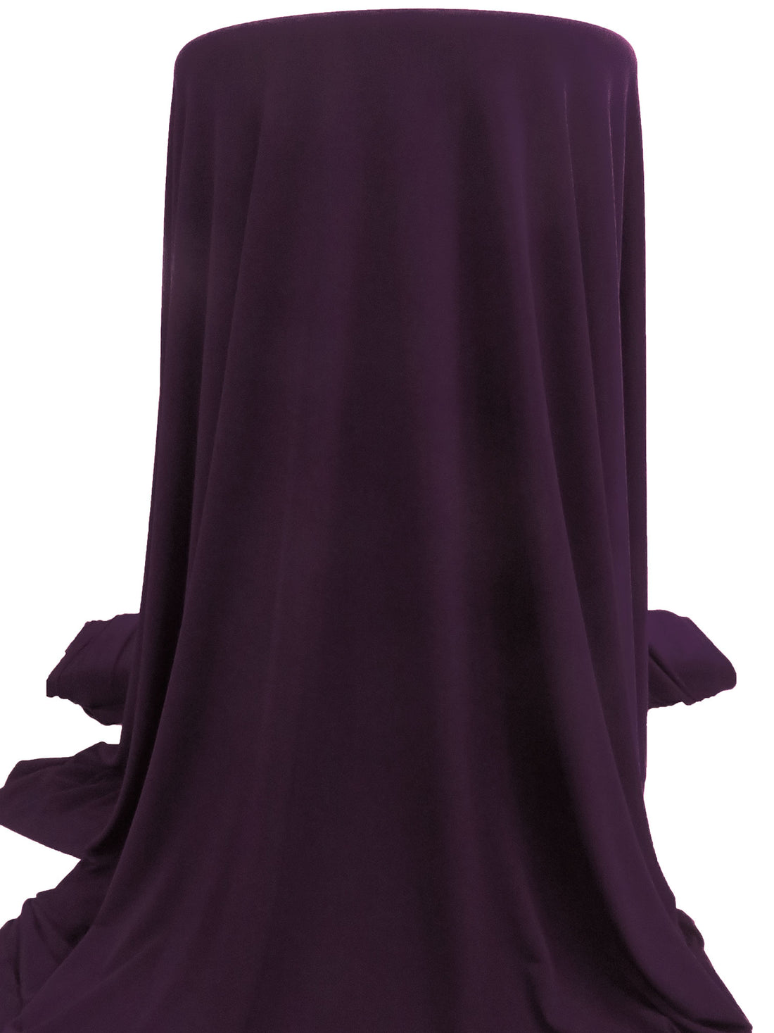 Dark Purple Polyester/Lycra ITY Knit - NY Designer - 56W