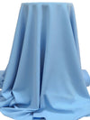 Iceberg Blue Polyester/Lycra Stretch Suiting - Famous Dress Designer - 56W