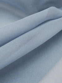 Pewter Blue 100% Silk Chiffon 45W