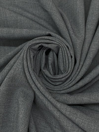 Dim Gray Polyester/Lycra Heathered Stretch Suiting 58W