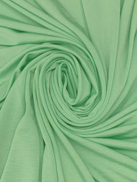 Light Moss Green Polyester/Lycra Shiny 4-Way Stretch Knit - Imported From France - The SEI - 50W