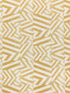 Muted Honey/Eggshell 100% Linen Zig Zag Block Print Heavy-Weight Woven 56W