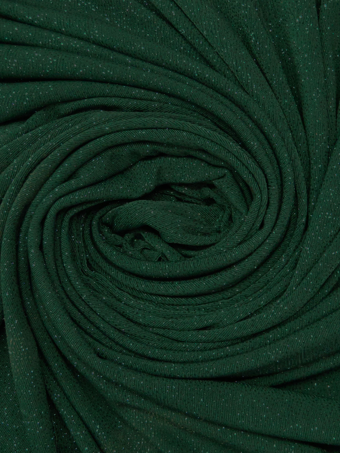 Deep Dark Green Polyester/Lycra Glitter Slinky Knit - NY Designer - 57W