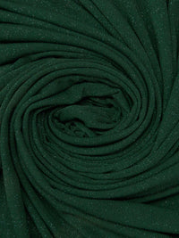Deep Dark Green Polyester/Lycra Glitter Slinky Knit - NY Designer - 57W