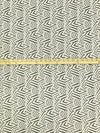 Dark Bamboo/Eggshell 100% Linen Zig Zag Block Print Heavy-Weight Woven 56W