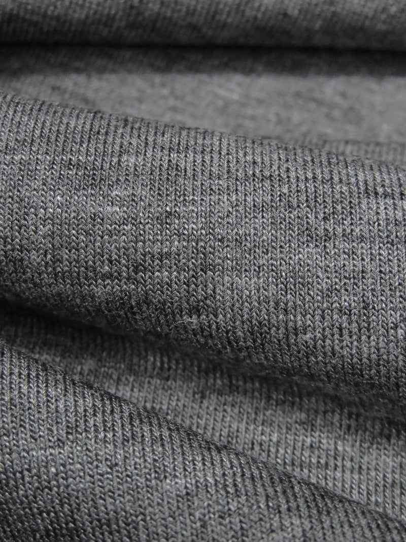 Heathered Coal Dust Gray Rayon/Lycra Jersey Knit 58W