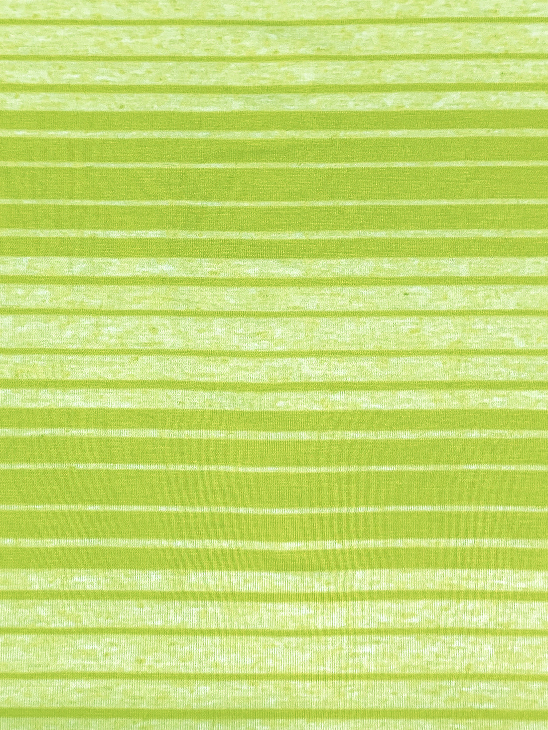 Acid Green/Pale Lime Pulp Rayon/Lycra Horizontal Stripe Jersey Knit 60W