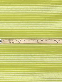 Acid Green/Pale Lime Pulp Rayon/Lycra Horizontal Stripe Jersey Knit 60W