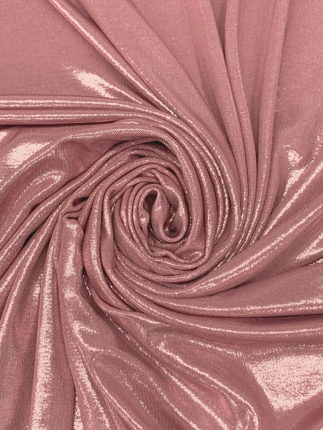 Dusty Rose Polyester/Lycra Foil Slinky Knit - NY Designer - 58W