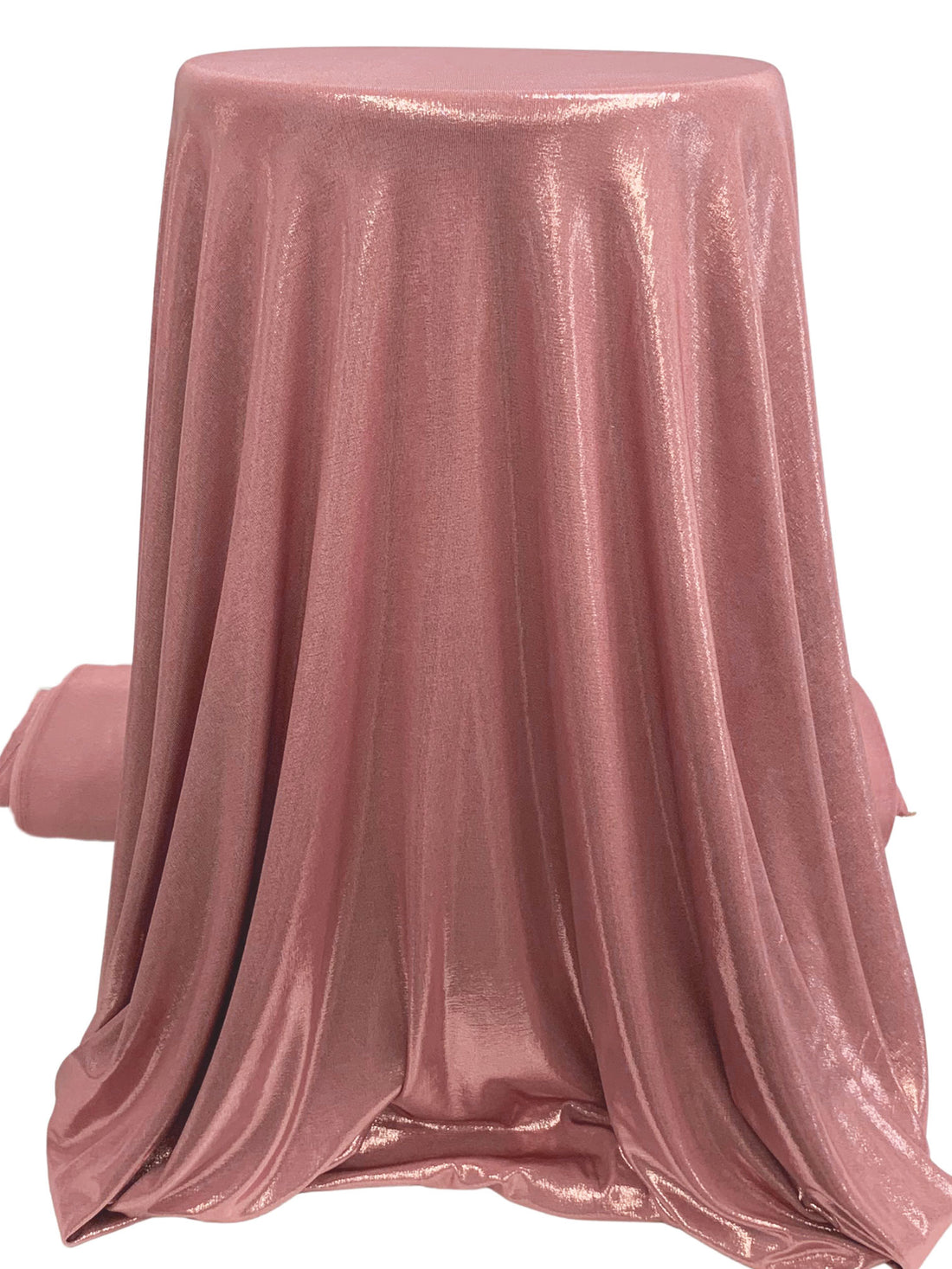 Dusty Rose Polyester/Lycra Foil Slinky Knit - NY Designer - 58W