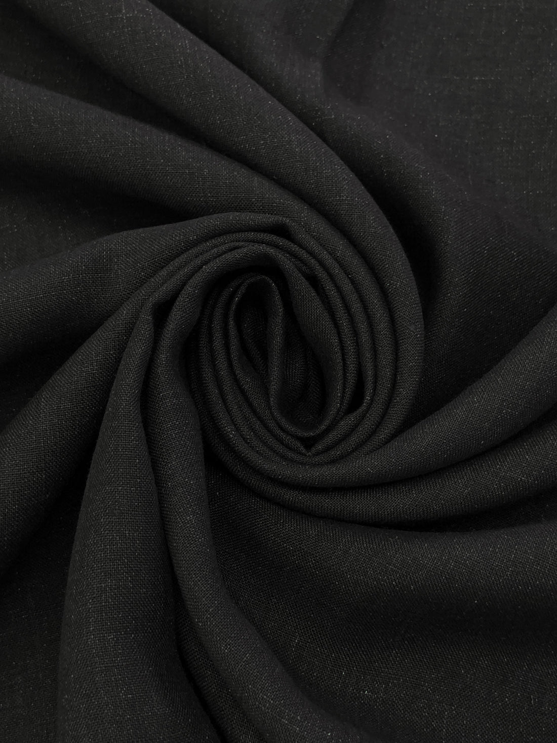 Black/Gray 100% Linen Midweight Woven 60W