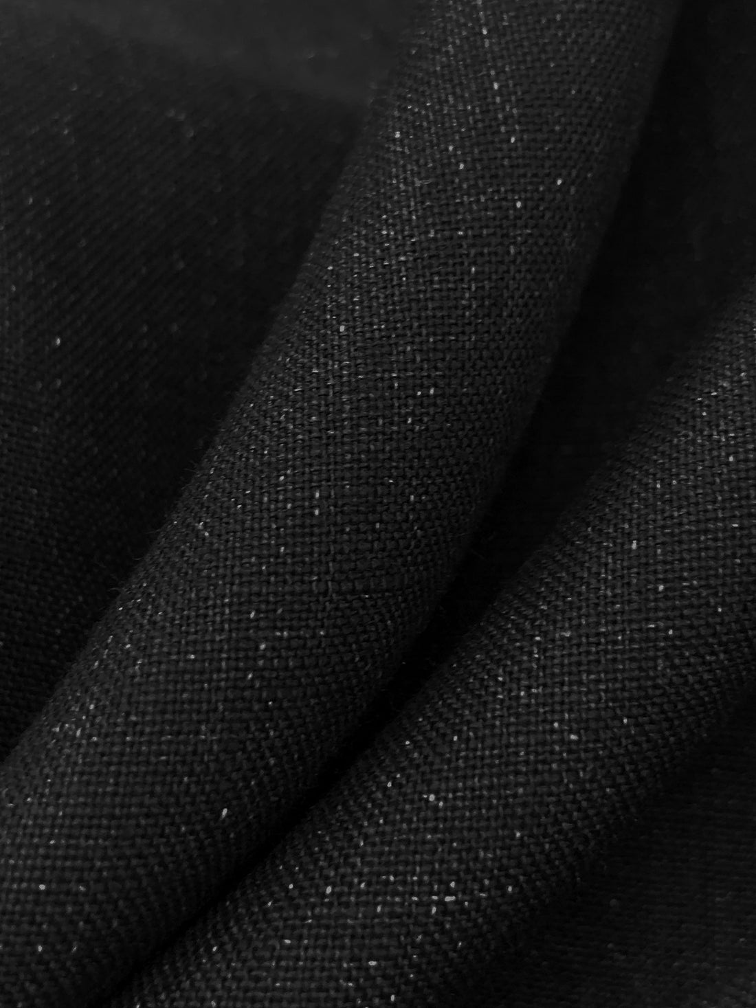 Black/Gray 100% Linen Midweight Woven 60W