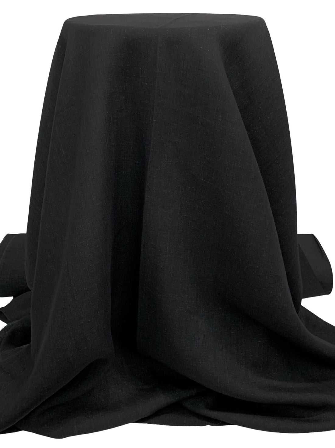 Black/Gray 100% Linen Midweight Woven 60W