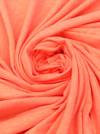 Highlighter Peach Cotton/Polyester/Lycra Heathered Jersey Knit 56W