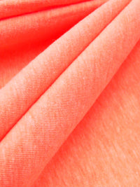 Highlighter Peach Cotton/Polyester/Lycra Heathered Jersey Knit 56W