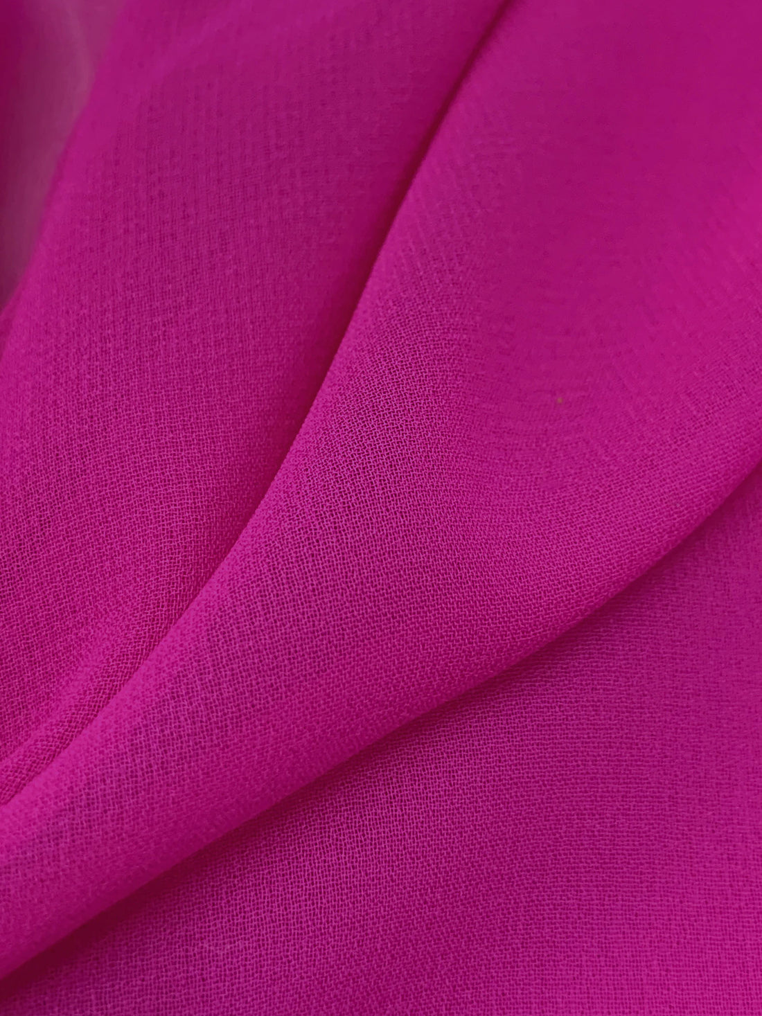 Royal Fuchsia Pink 100% Polyester Georgette 58W
