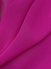 Royal Fuchsia Pink 100% Polyester Georgette 58W